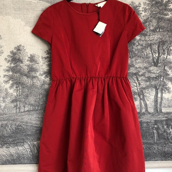 MaxMara Dresses & Skirts - MaxMara Burnt Orange Red Fit Flare Dress Size 4